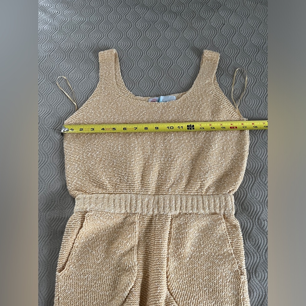 Free People Beach Declan romper and jacket in yellow ONLY size small - Picture 11 of 16